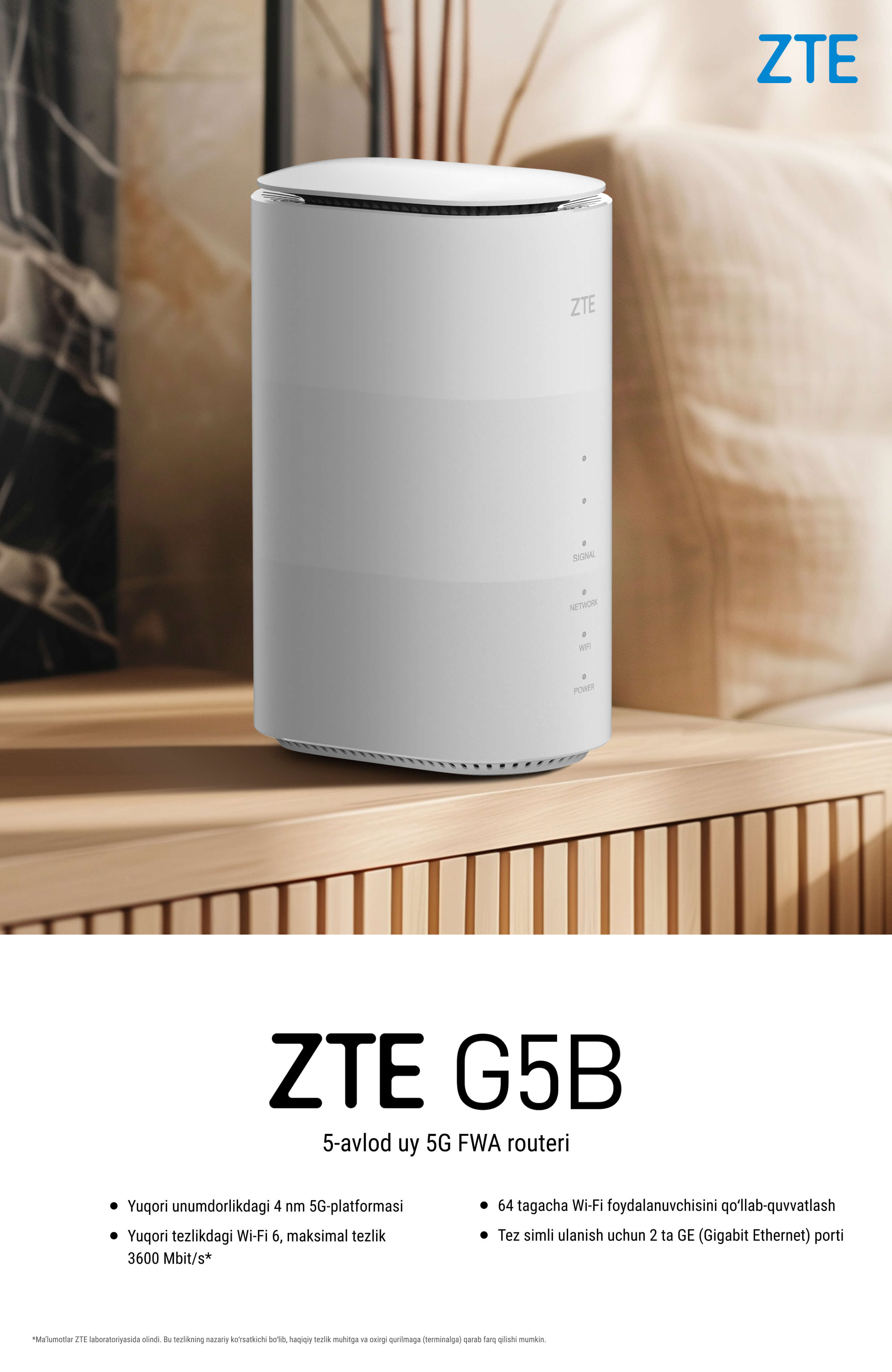 ZTE G5B CPE uz